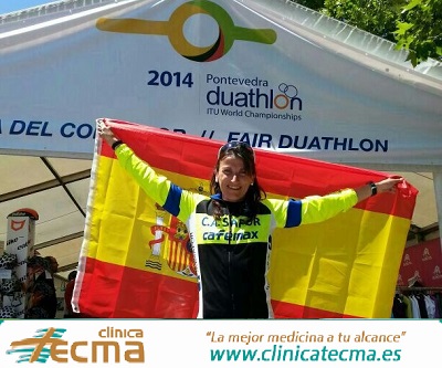 Davinia Albinyana se impone en el Mundial de Duatlón de Pontevedra